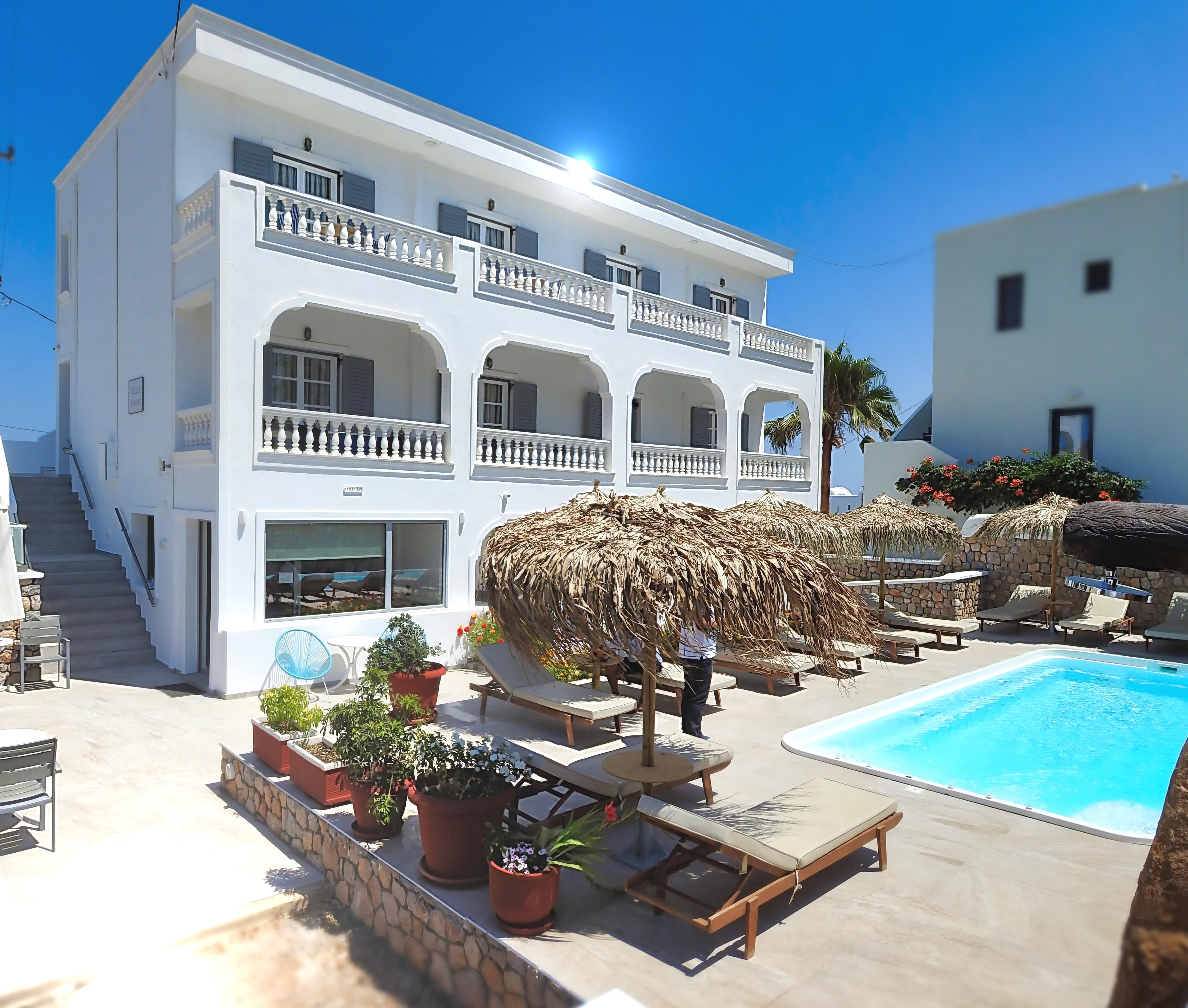 Avraki Hotel Kamári Kültér fotó