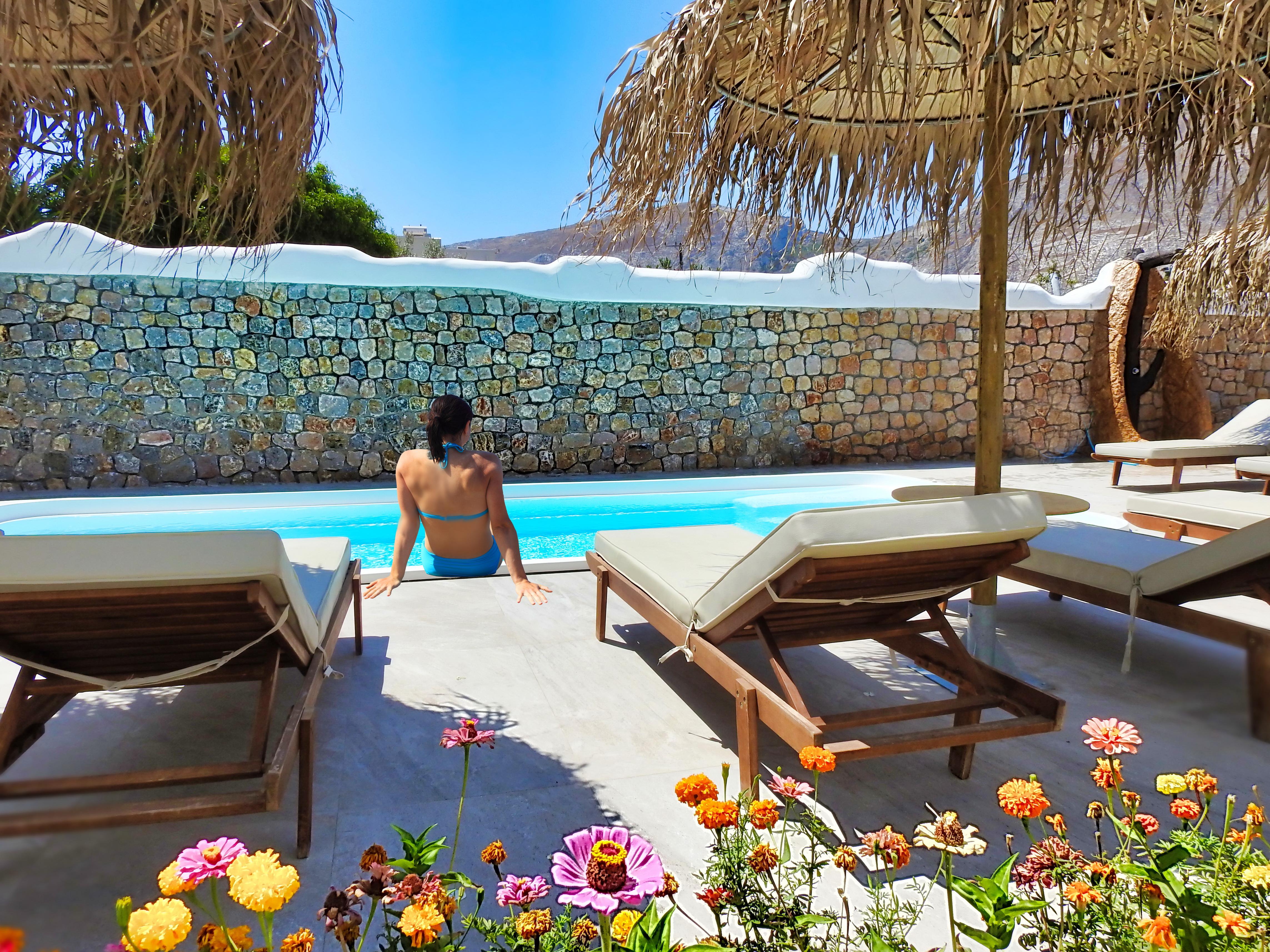 Avraki Hotel Kamári Kültér fotó